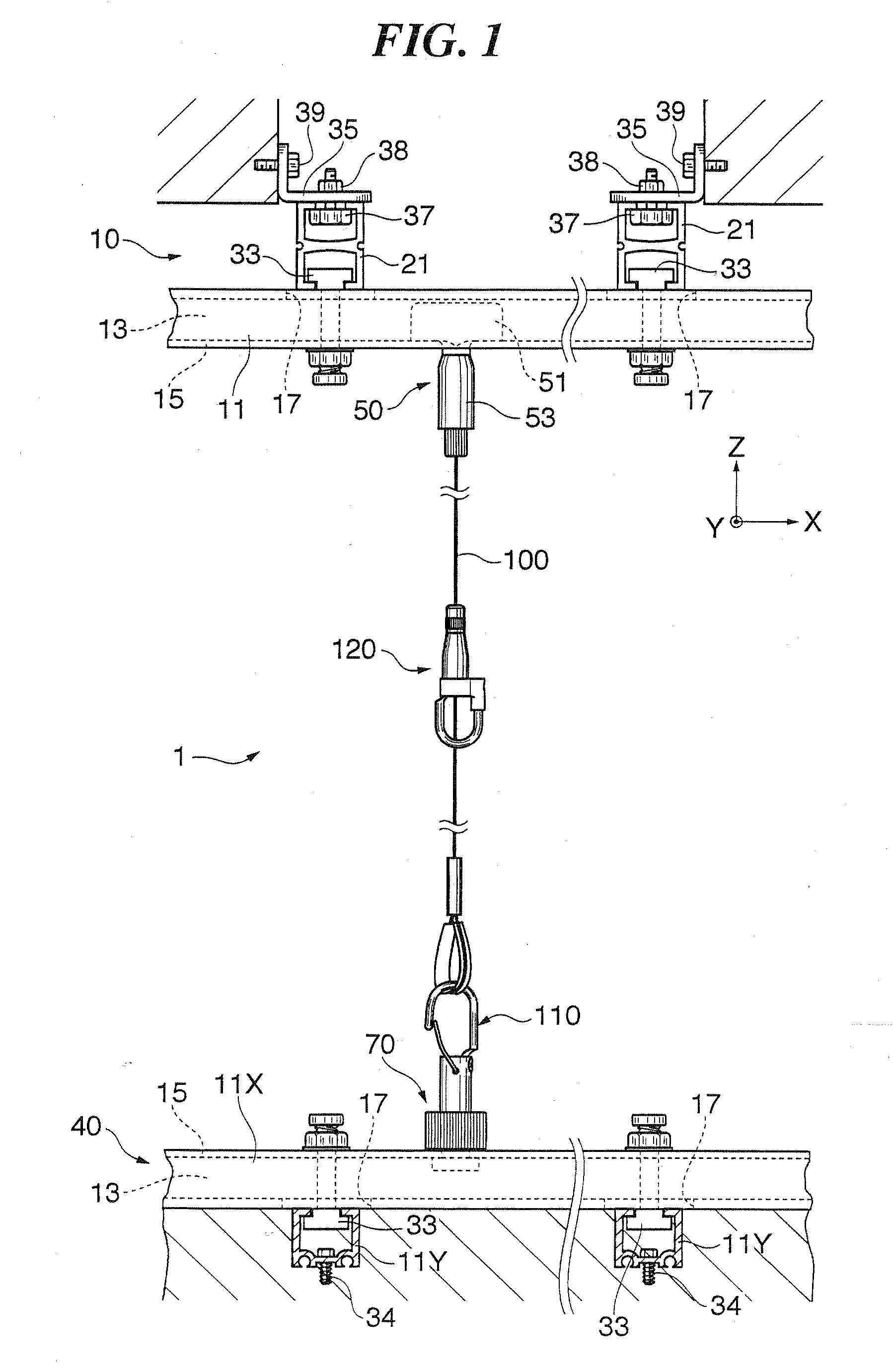 Article hanging system, slidable wire holder, detachable wire holder, wire hook and wire gripper