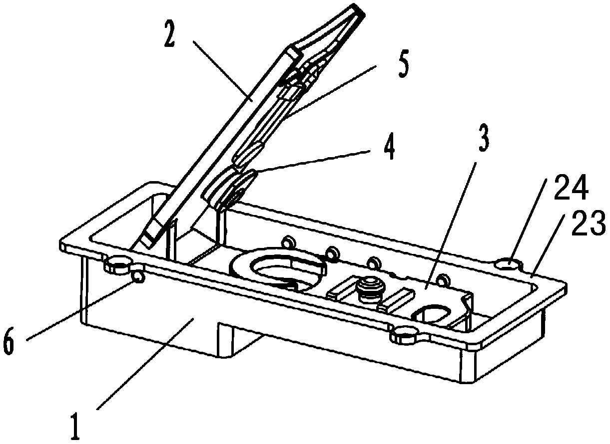 A case with a safety catch