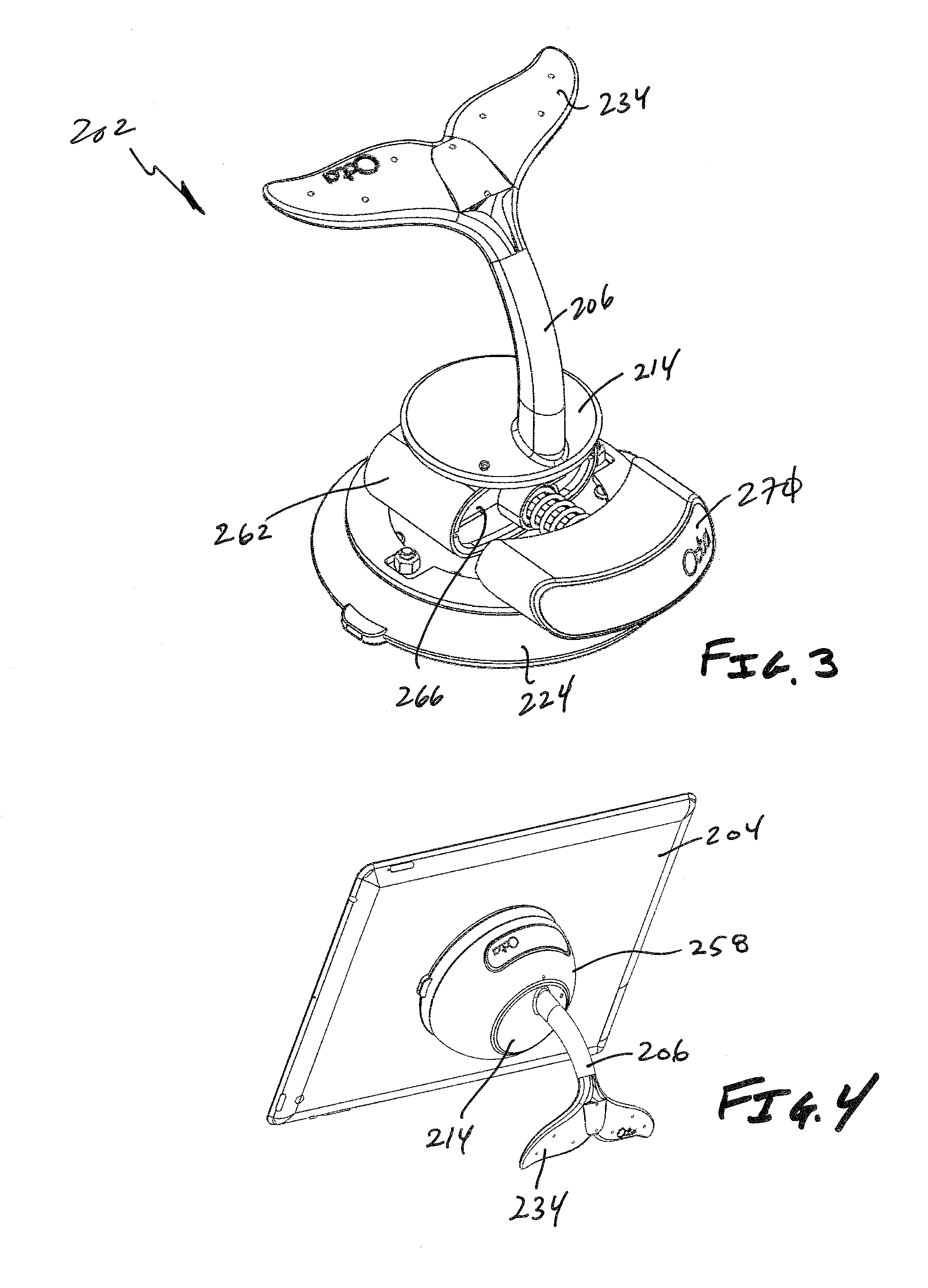 Mobile electronic device positioning unit