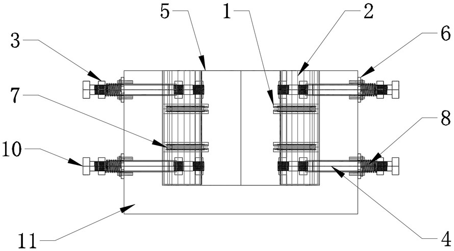 Curve sliding rail variable damping shock insulation support and installation method thereof