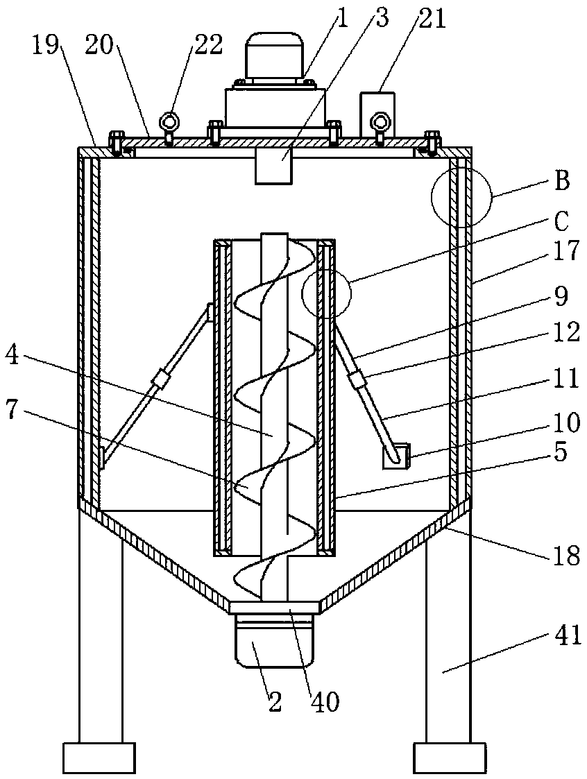 Efficient material mixing apparatus for rare earth production