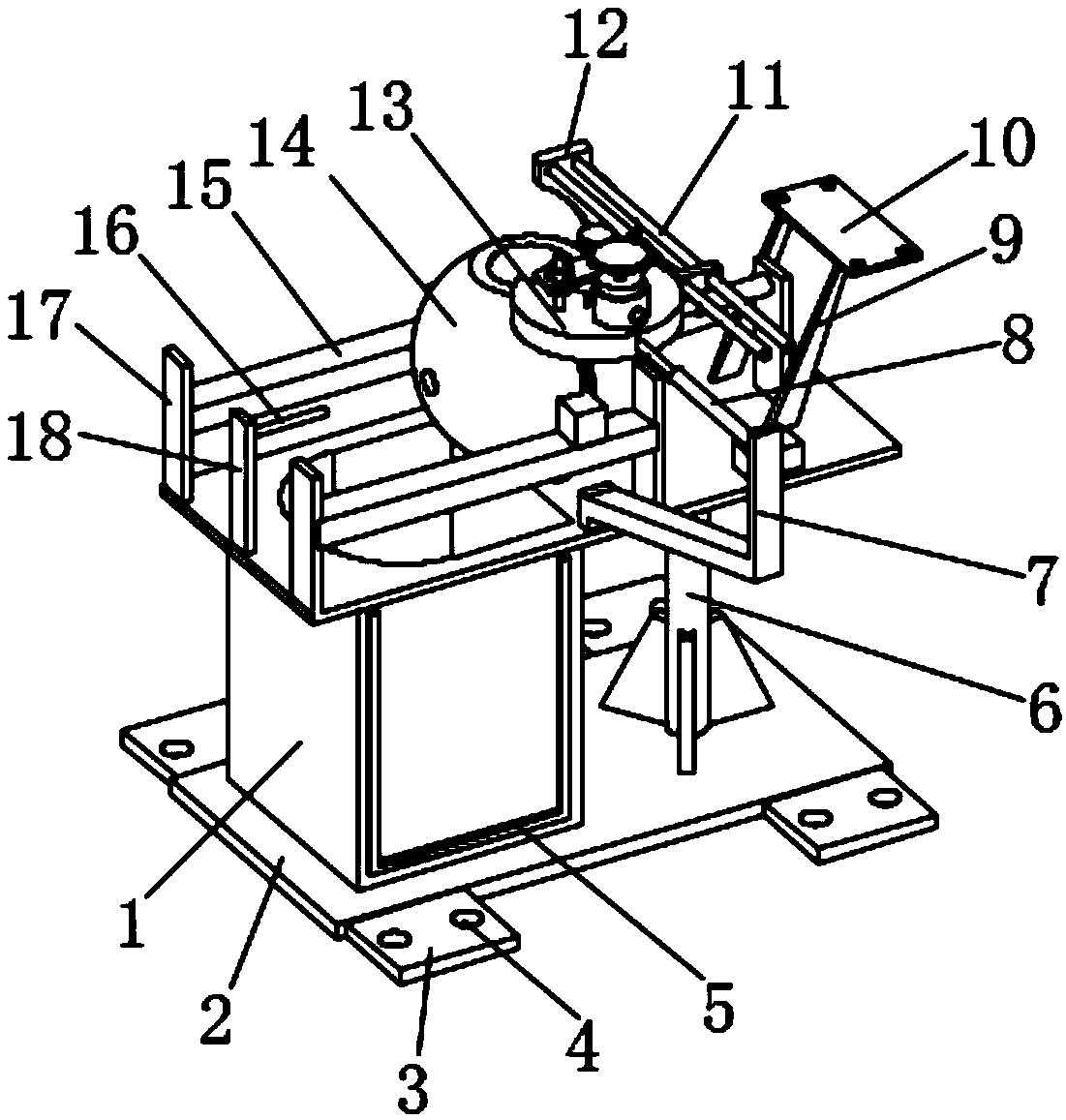 A cutting device of a fruit and vegetable picking manipulator