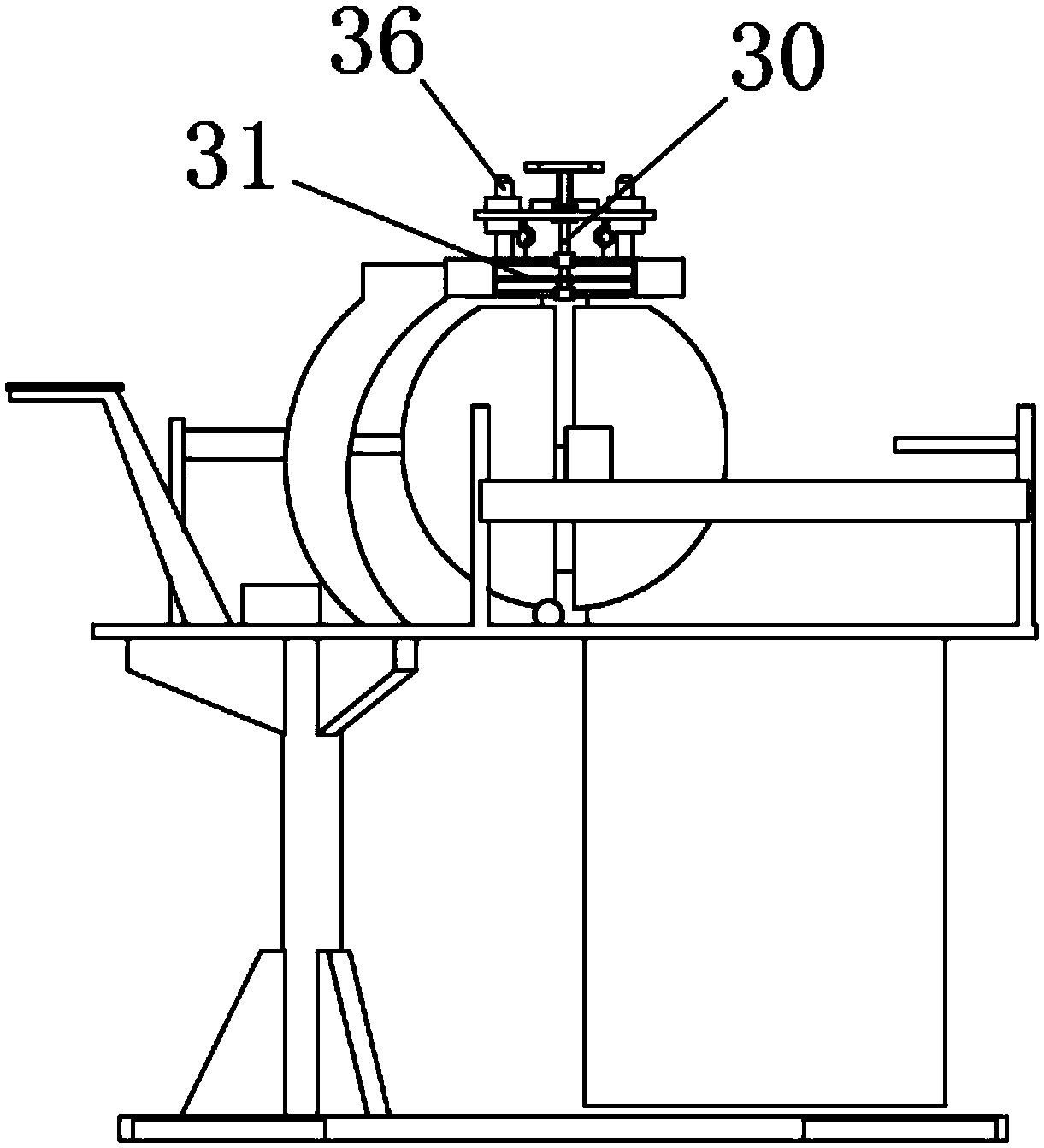 A cutting device of a fruit and vegetable picking manipulator