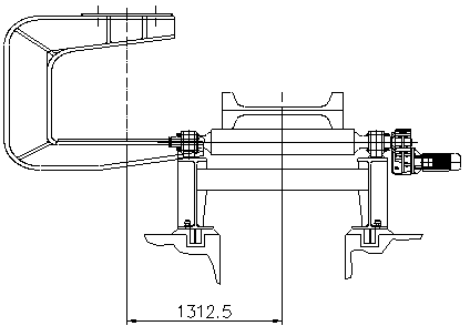 Hook head of steel hooking machine