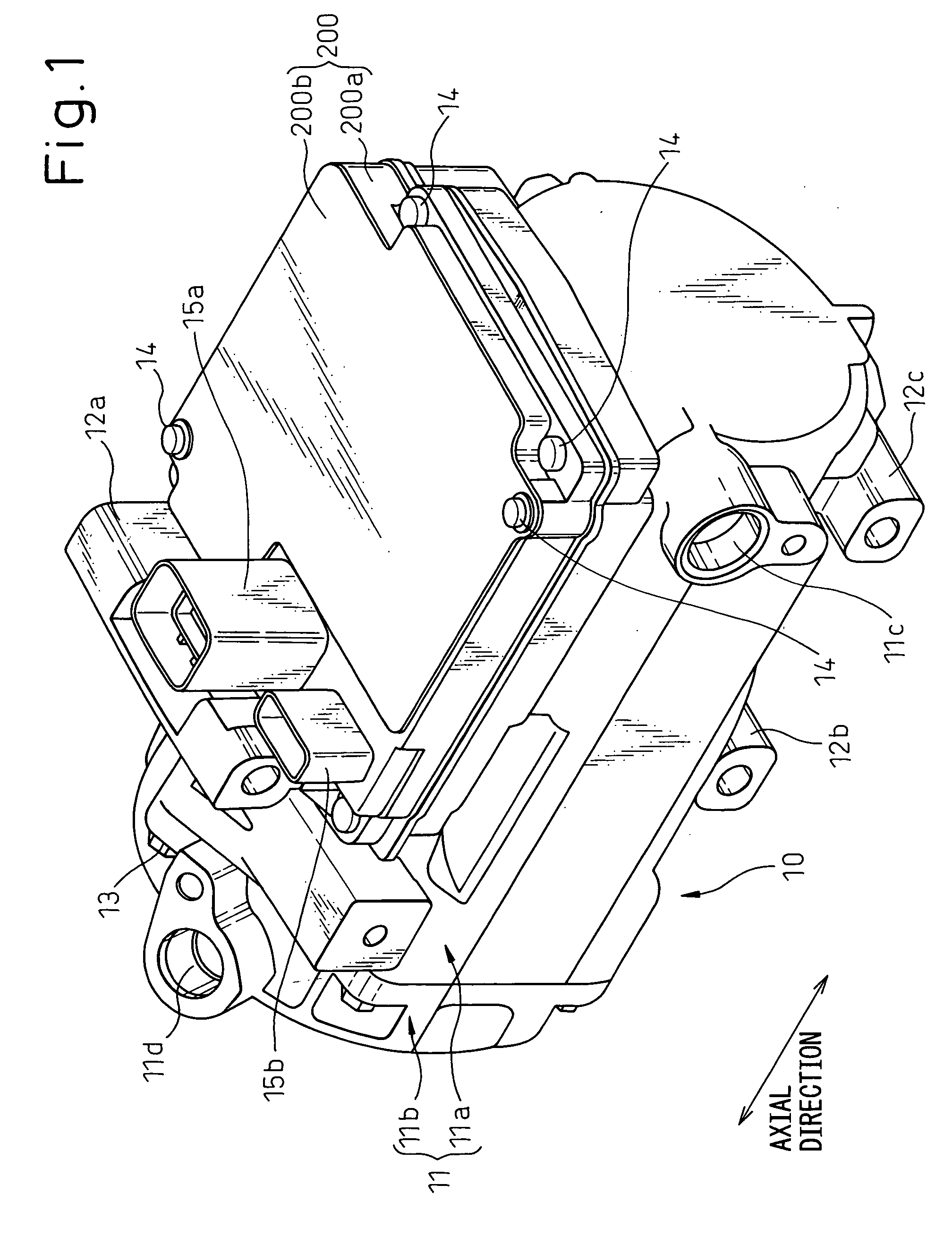 Motor drive circuit mounting structure and electric compressor