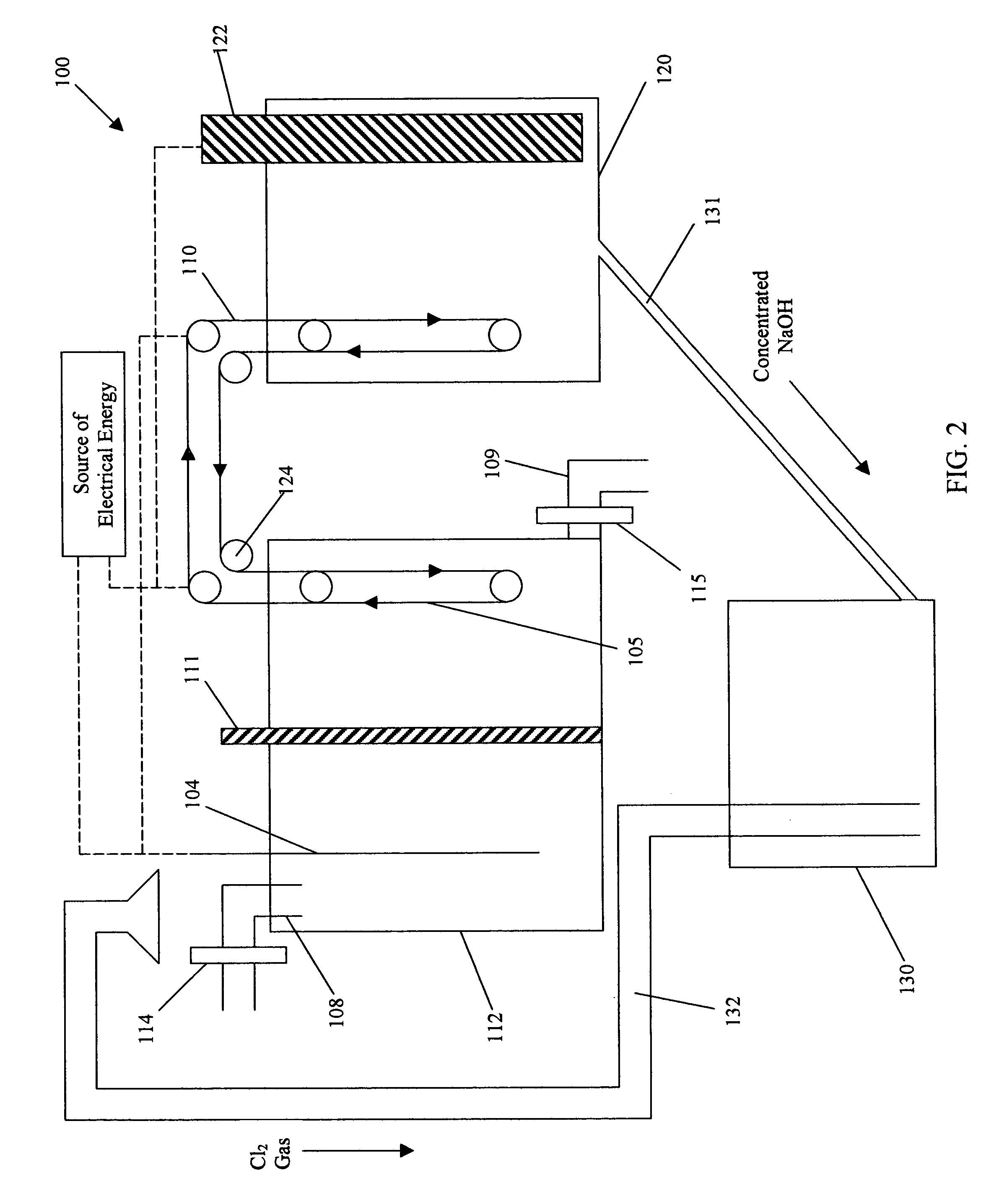 Process and apparatus for removing chloride and sodium ions from an aqueous sodium chloride solution