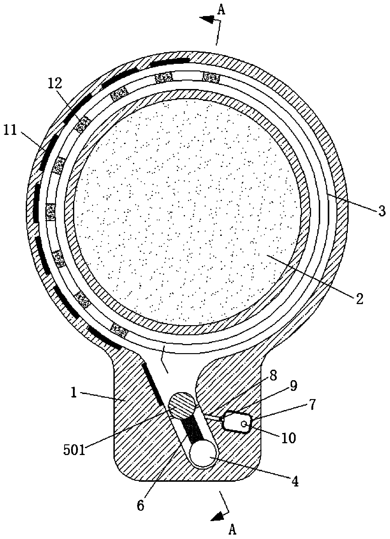 Fire-fighting unmanned aerial vehicle lens cleaning device capable of preventing smoking based on magnetic force change