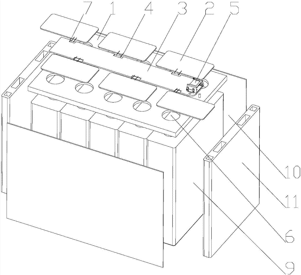 Aluminum wire sampling structure and module