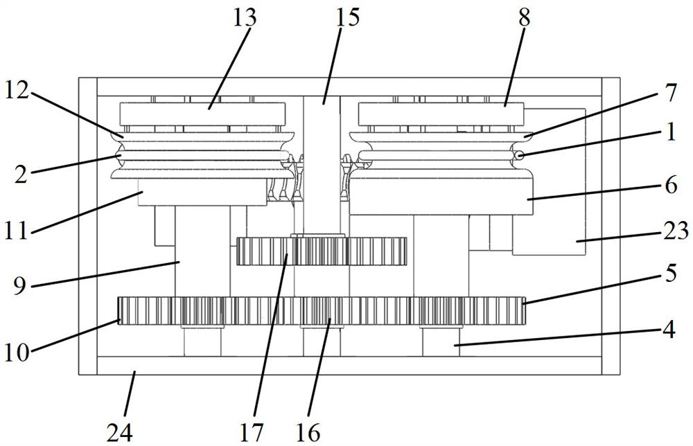 Power generation device driven by human knee and ankle joints