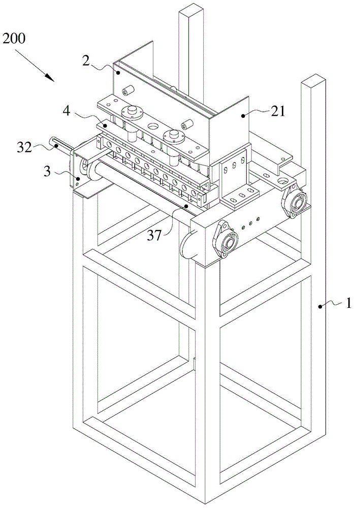 Vibration discharge mechanism and packaging line