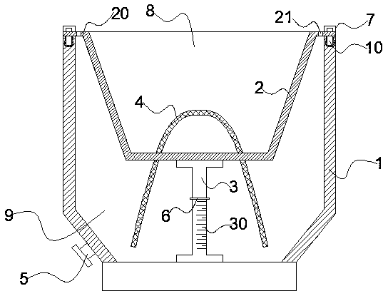 Novel flowerpot convenient to assemble and use