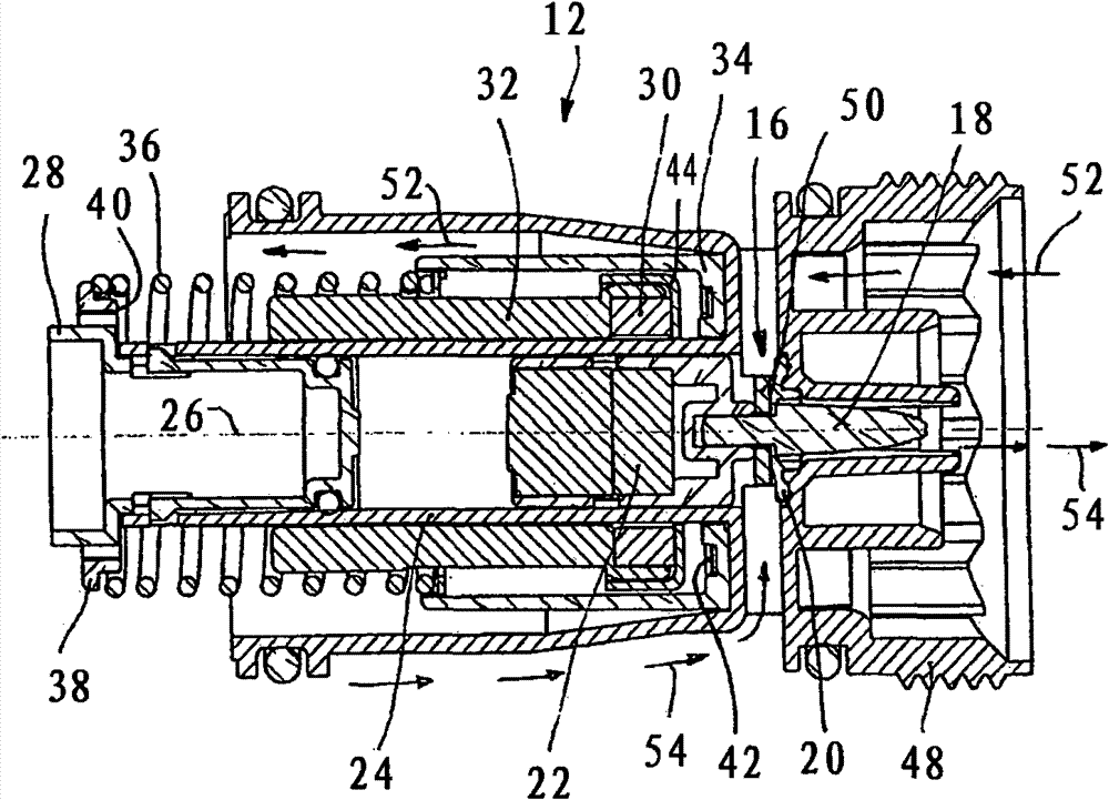 Fuel nozzle with device for extracting fuel steams