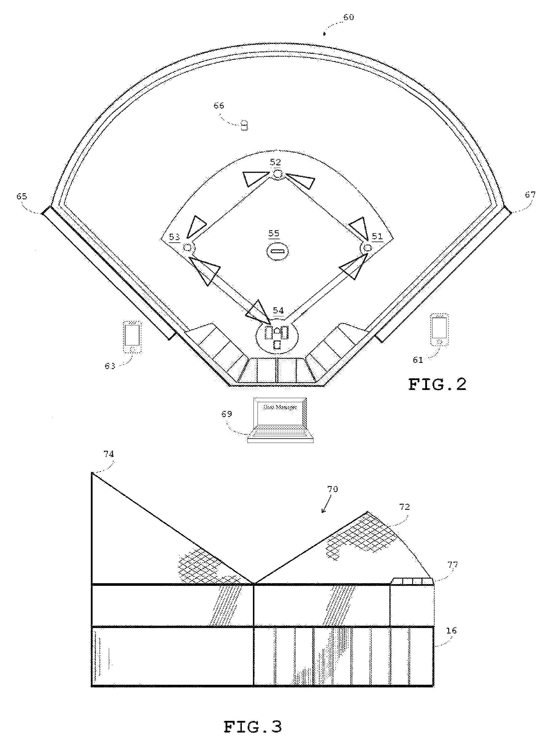 Arena baseball game system