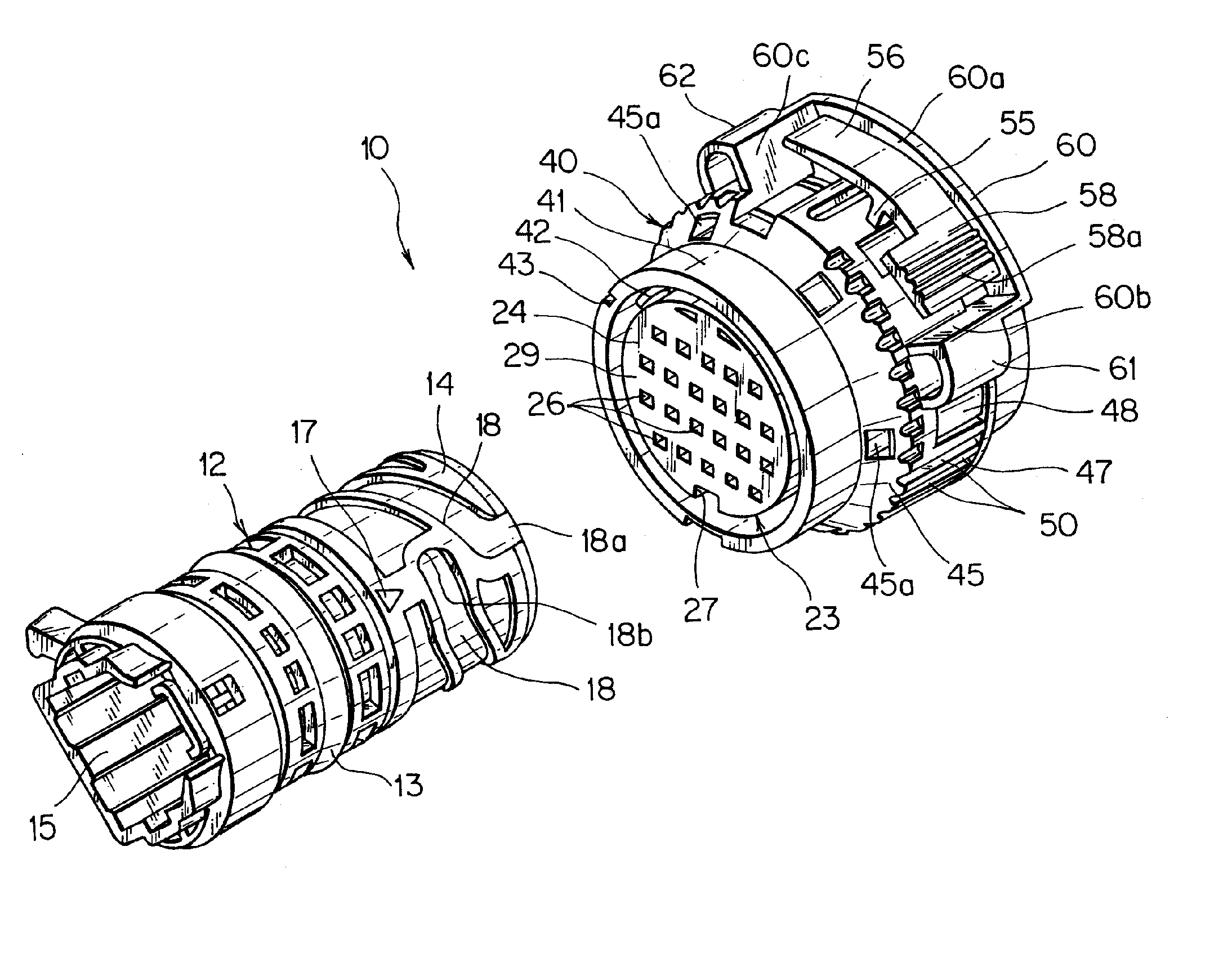 Circular connector assembly