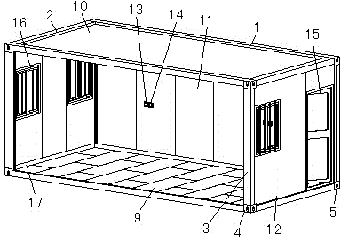 Construction method and structure of spliced type standard temporary houses