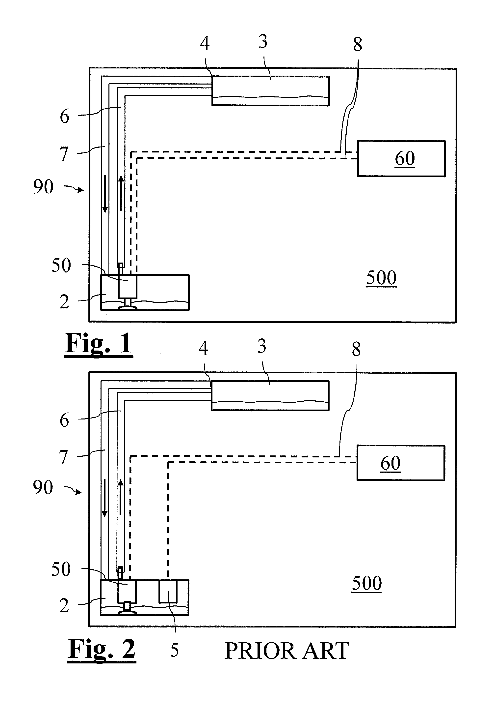 Method for collecting condensate inside an apparatus, apparatus equipped with a condensate collection system and motor-pump assembly intended for a condensate collection system