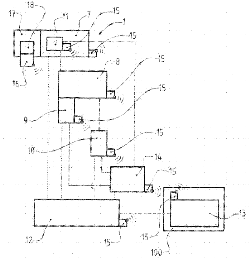 Modular power-generating device for a vehicle