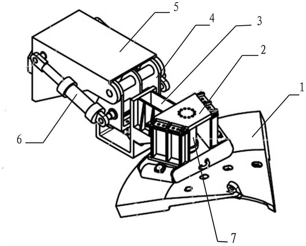 Mechanical arm used for replacing spiral liner plate