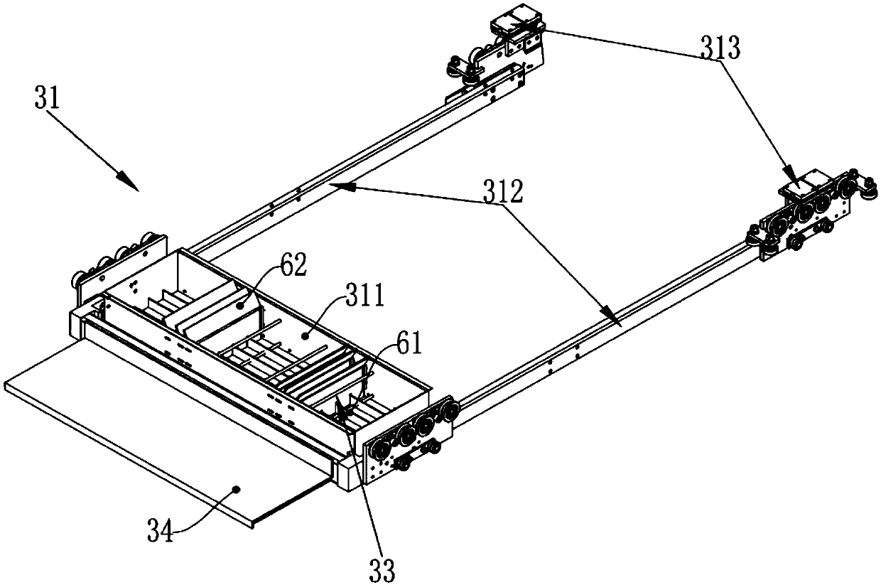 A permeable brick distributing machine