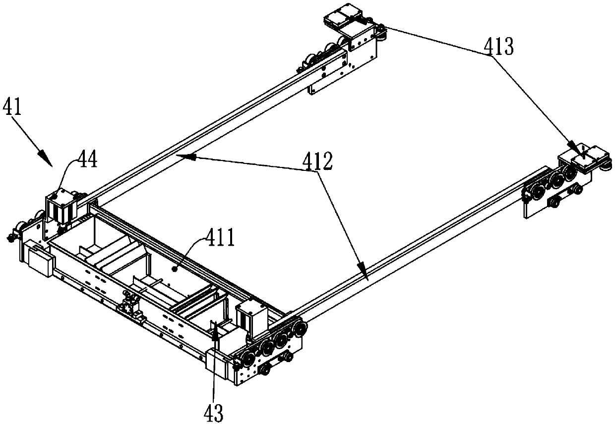 A permeable brick distributing machine