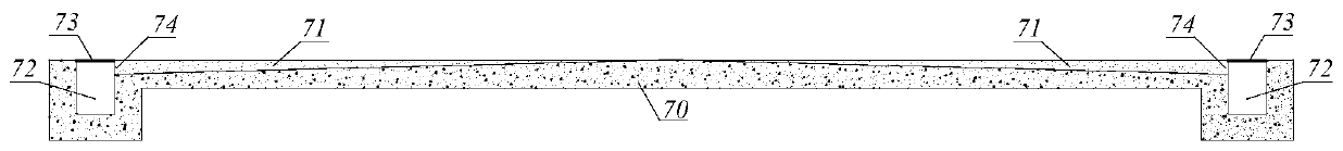 Shock absorption skid-mounted comprehensive pipe gallery structure and construction method