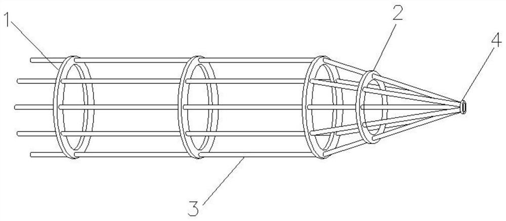 A processing method for steel cage of long helical bored cast-in-place pile