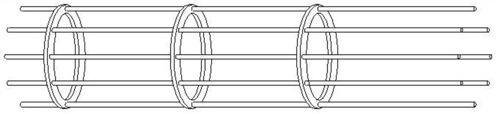 A processing method for steel cage of long helical bored cast-in-place pile