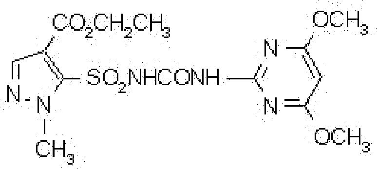 Mixed weeding composite containing bispyribac and pyrazosulfuron