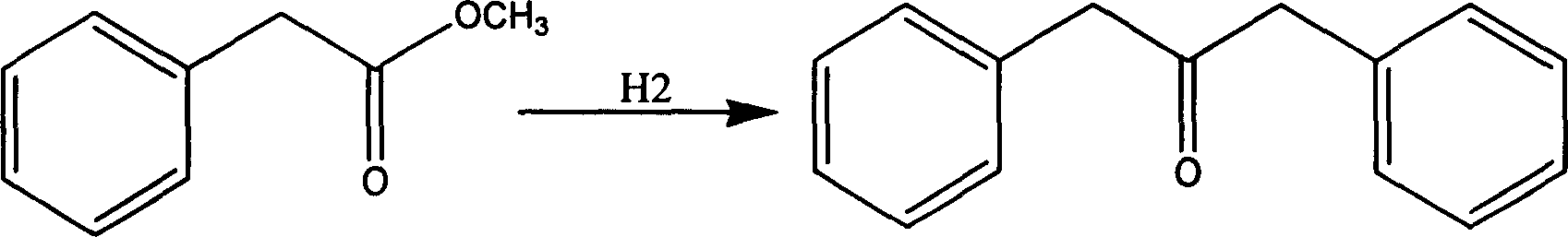 Catalytic synthesis of 1,3-diphenyl acetone