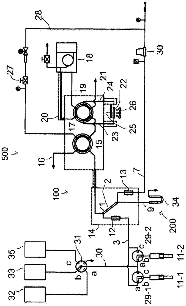 Vapor-liquid contact extraction method and device
