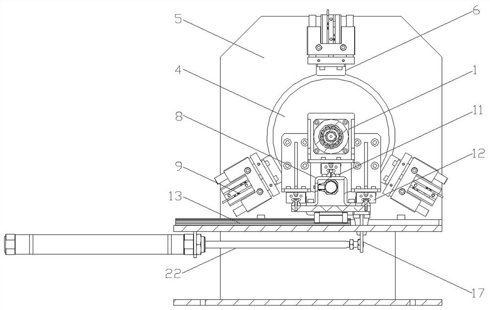 Large-diameter end cover propelling mechanism, assembling method and press-fitting tightening equipment