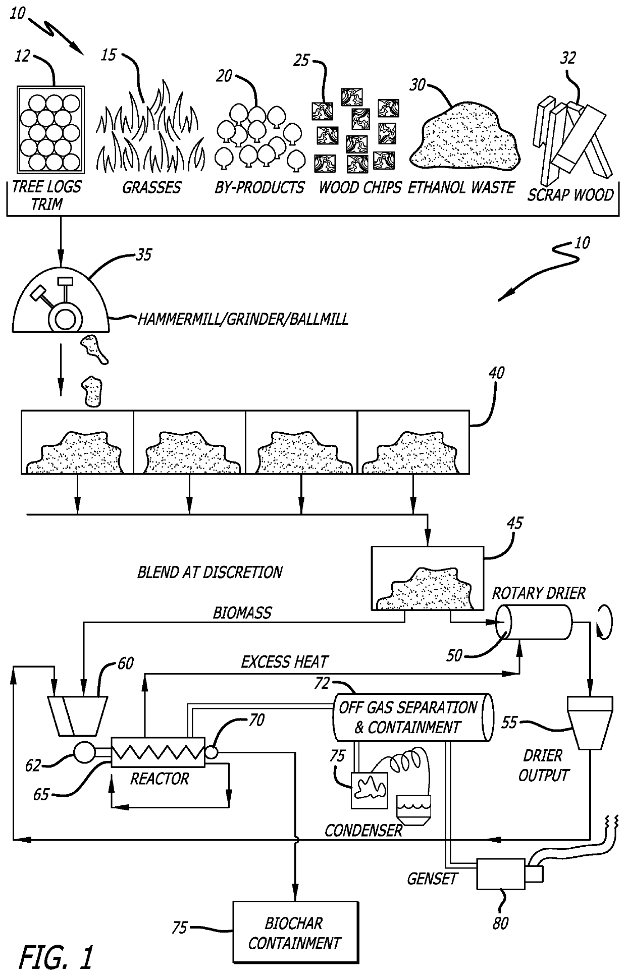 System for production of a renewable liquid fuel