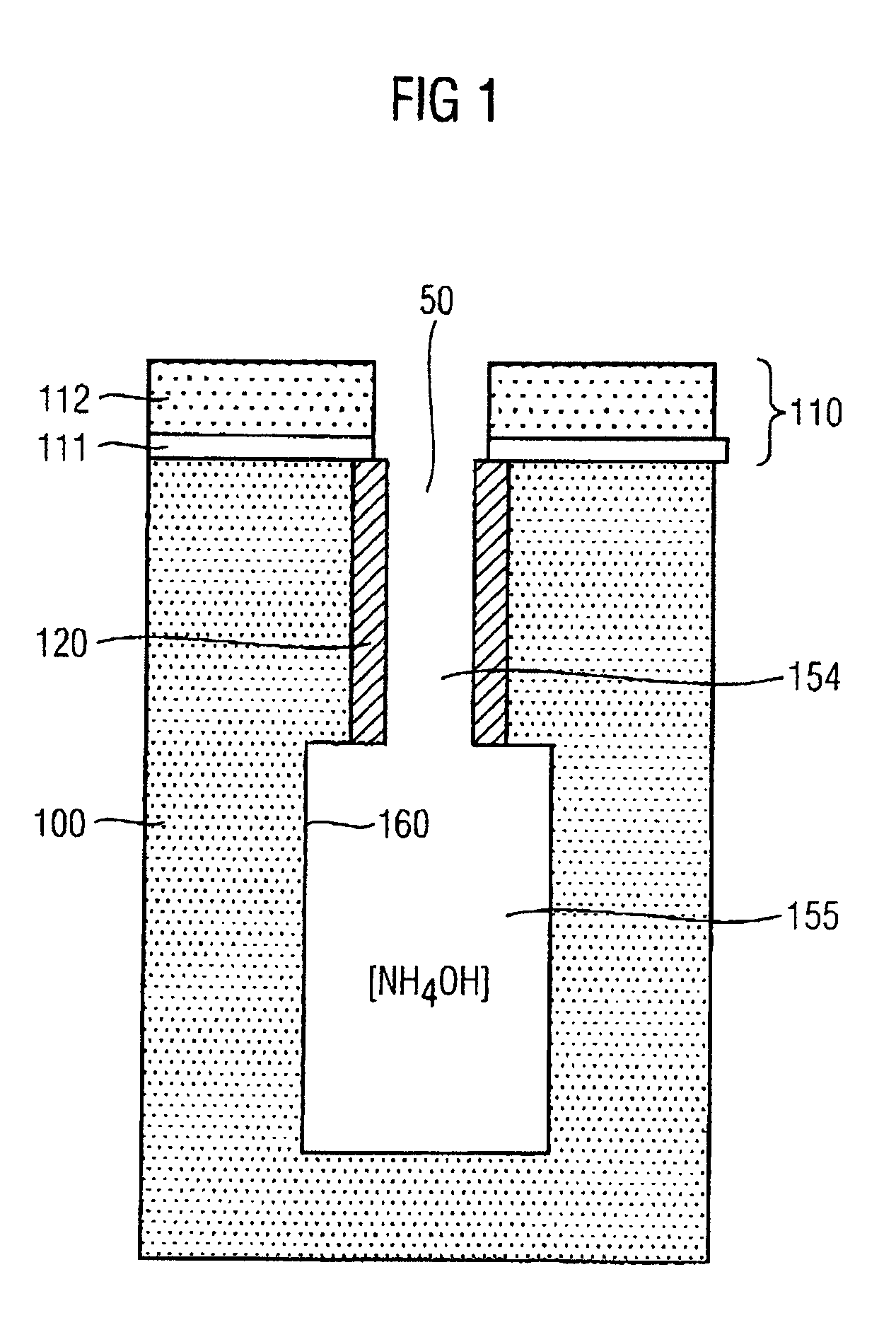 Method for expanding a trench in a semiconductor structure
