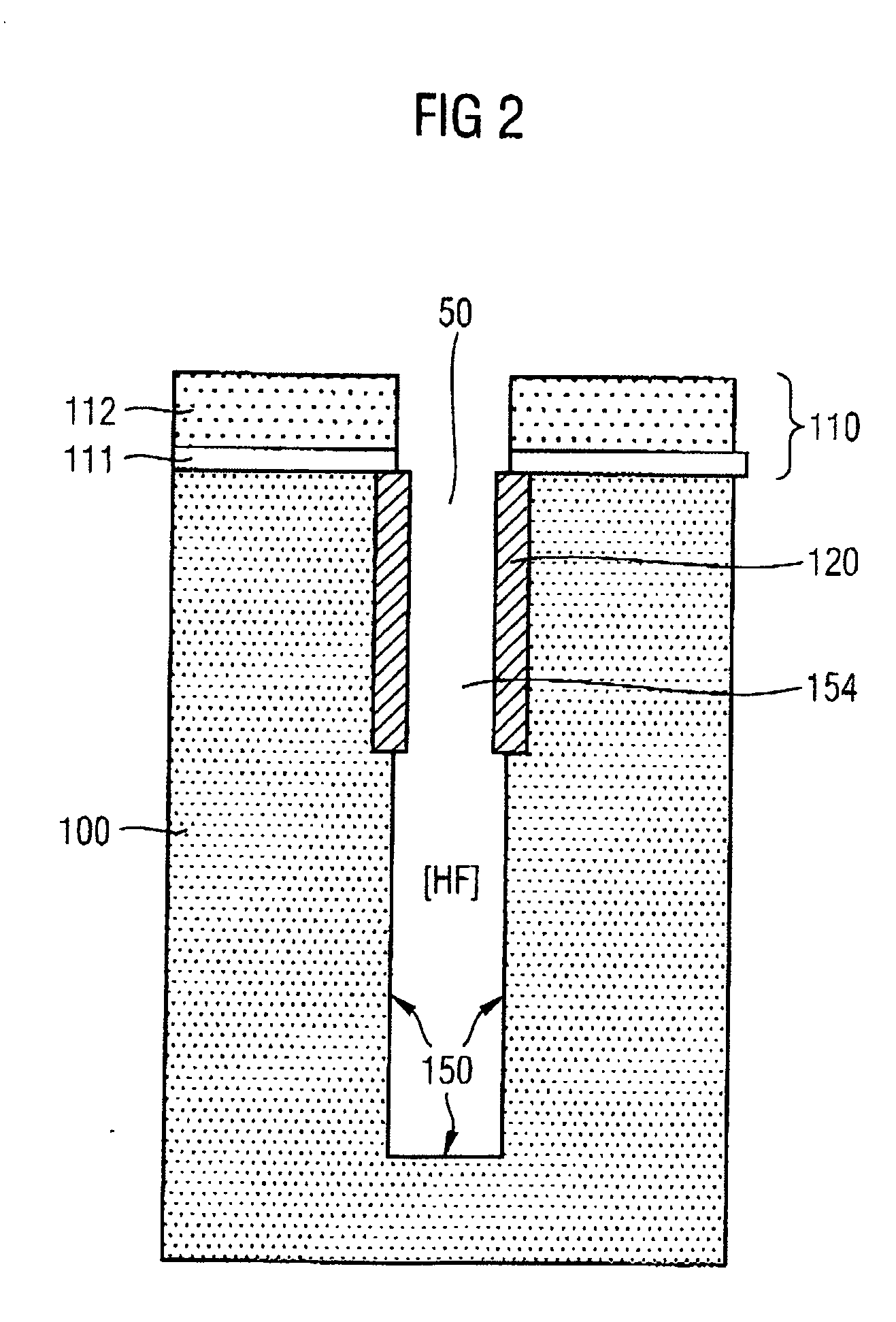 Method for expanding a trench in a semiconductor structure