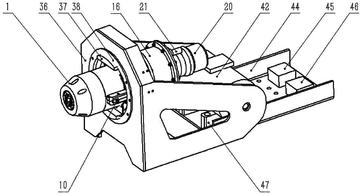 Posture-adjustable multifunctional ROV torque wrench