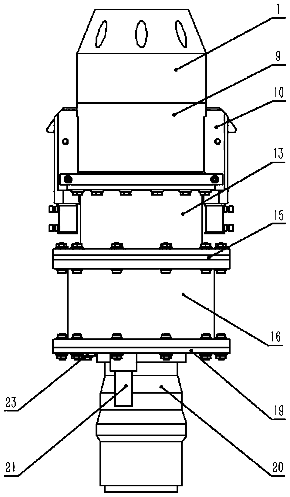 Posture-adjustable multifunctional ROV torque wrench