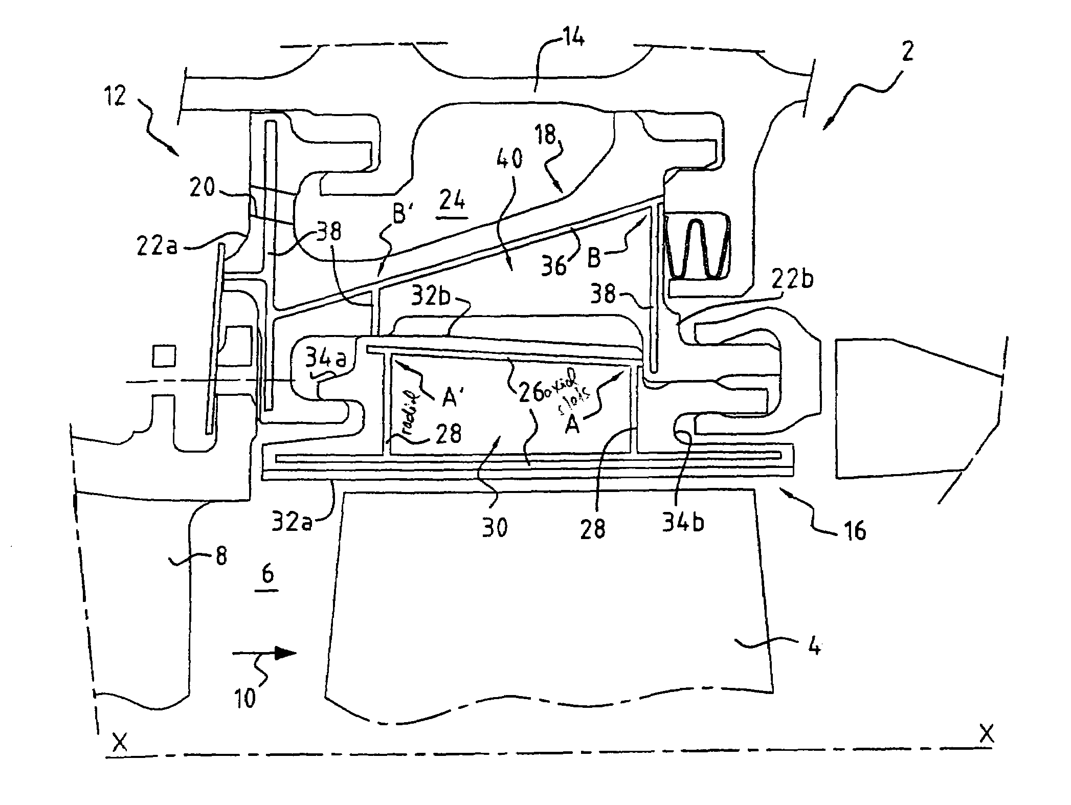 Stationary ring assembly for a gas turbine