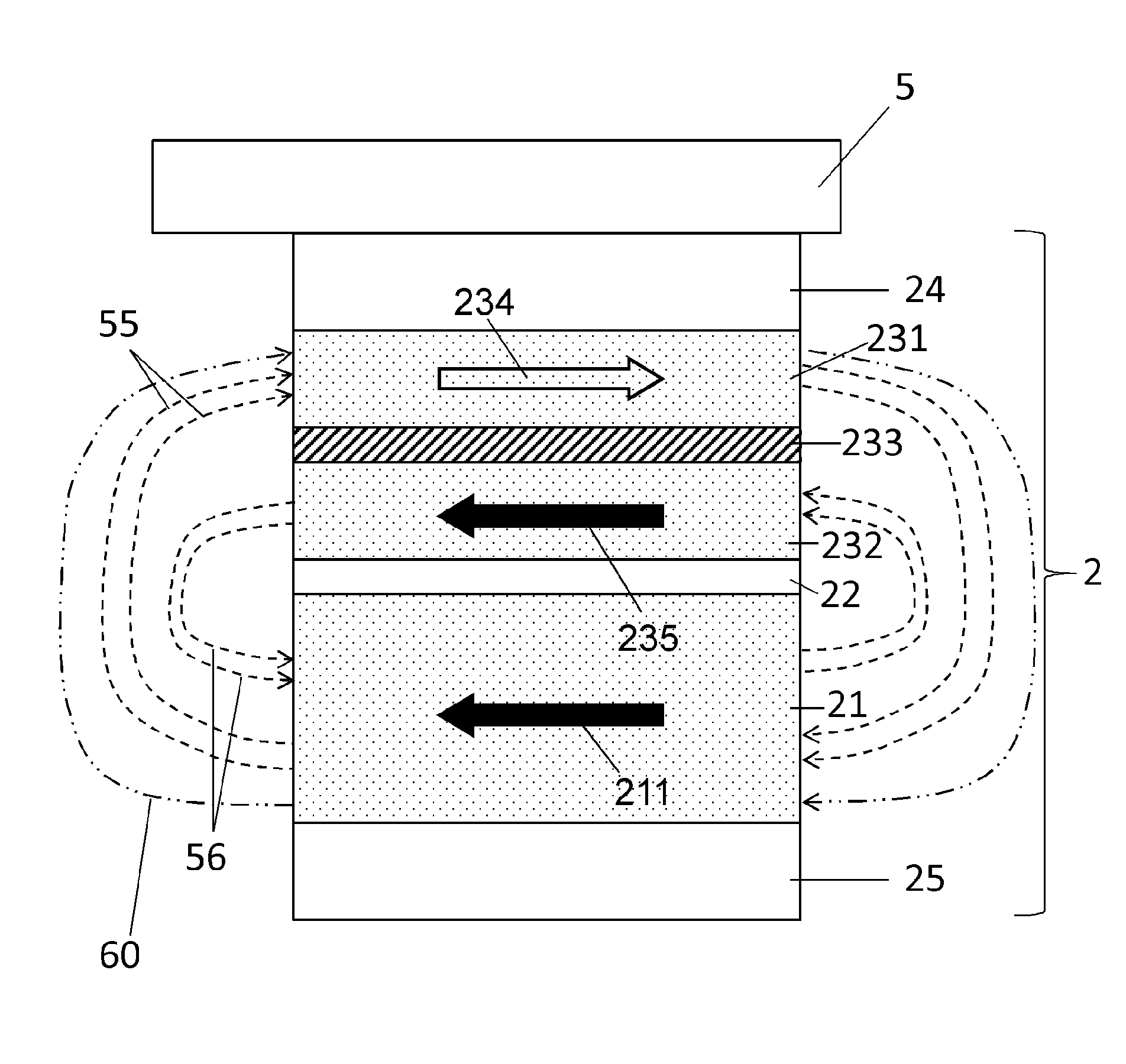Magnetic random access memory (mram) cell and method for reading the mram cell using a self-referenced read operation