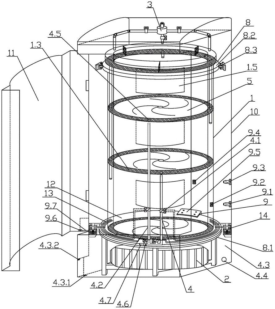 Separable and energy-saving washing machine