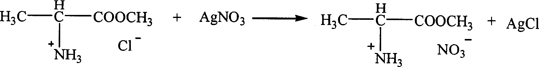 Ion liquid of amino acid ester cation and its preparation method