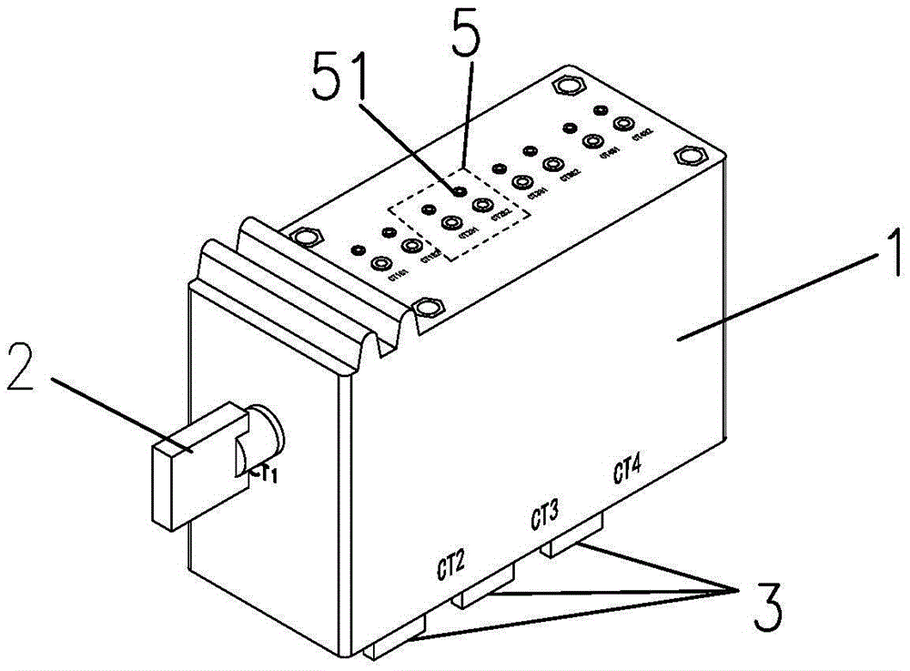 Current transformer integrated device