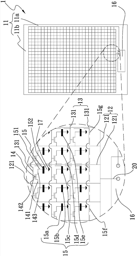 LED panel display structure