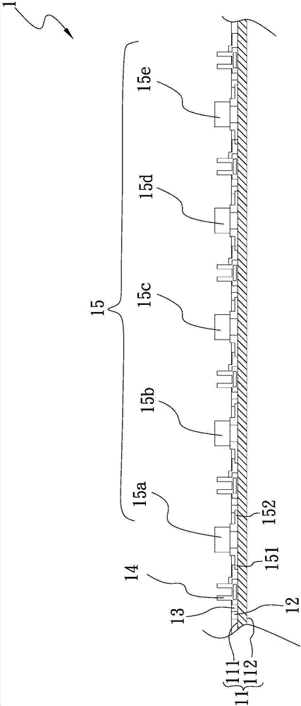 LED panel display structure