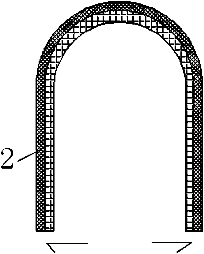 Circular type biological membrane with cross-shaped section