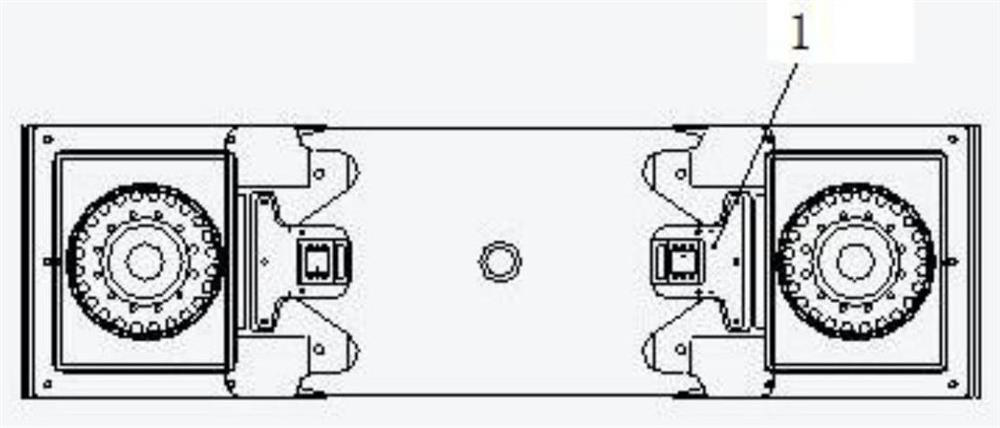 Through channel floor device