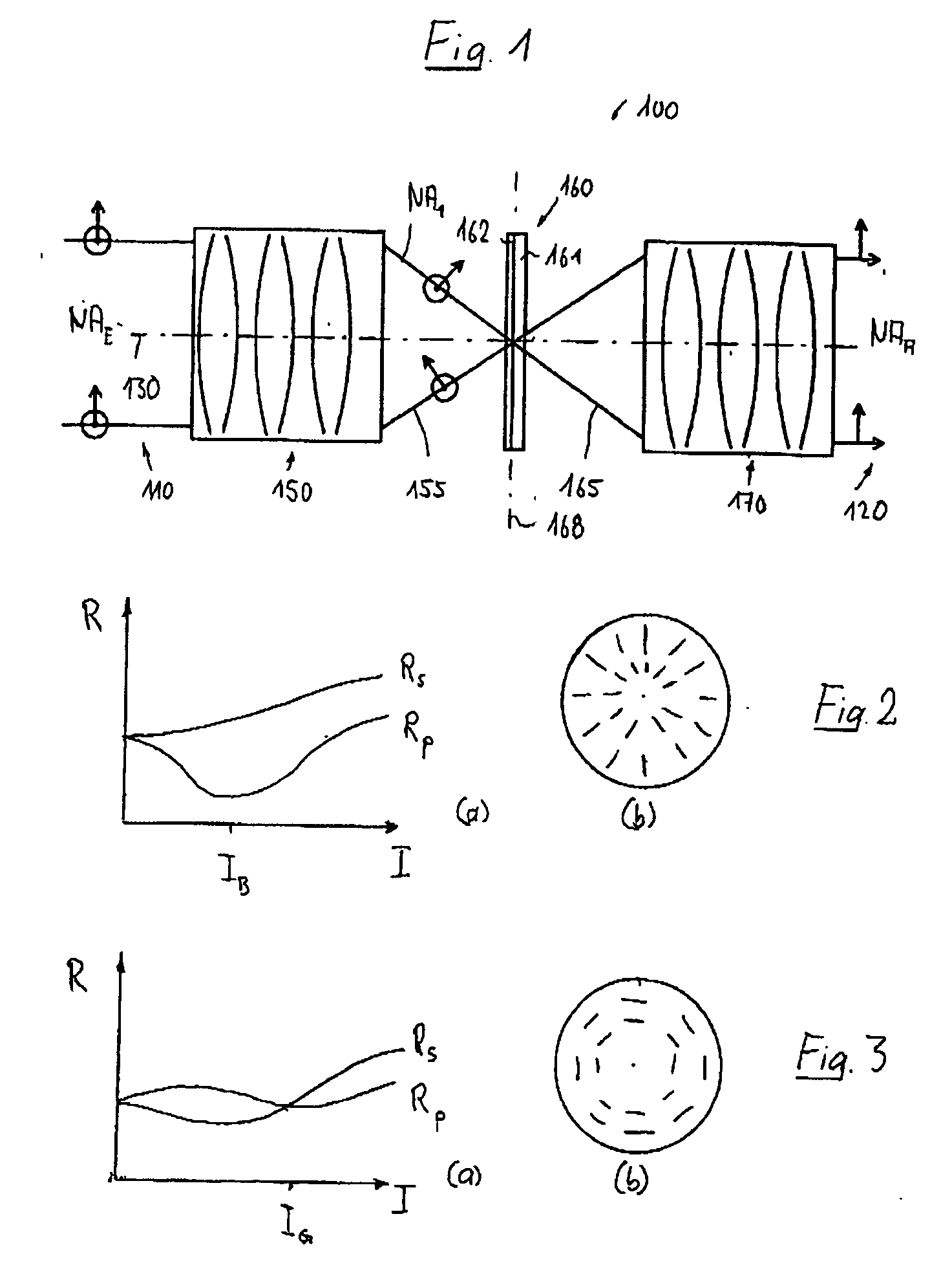 Polarizer device for generating a defined spatial distribution of polarization states
