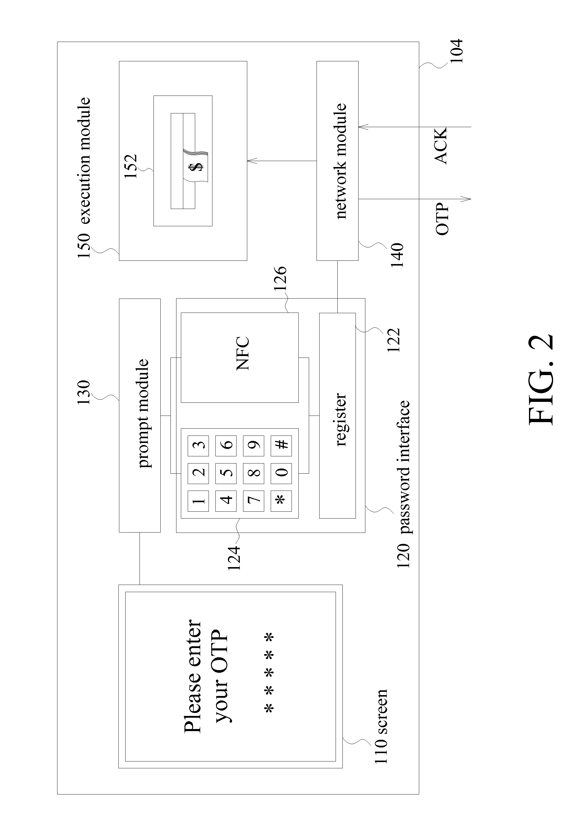 Financial transaction system, automated teller machine (ATM), and method for operating an ATM