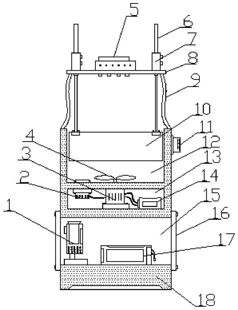 Efficient preserved fruit processing integrated device and using method thereof