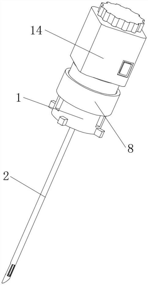 Biopsy puncture device and method based on kidney internal medicine