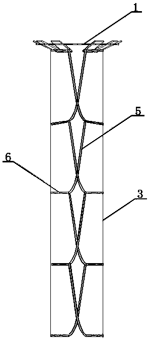 Self-telescopic in-esophagus support